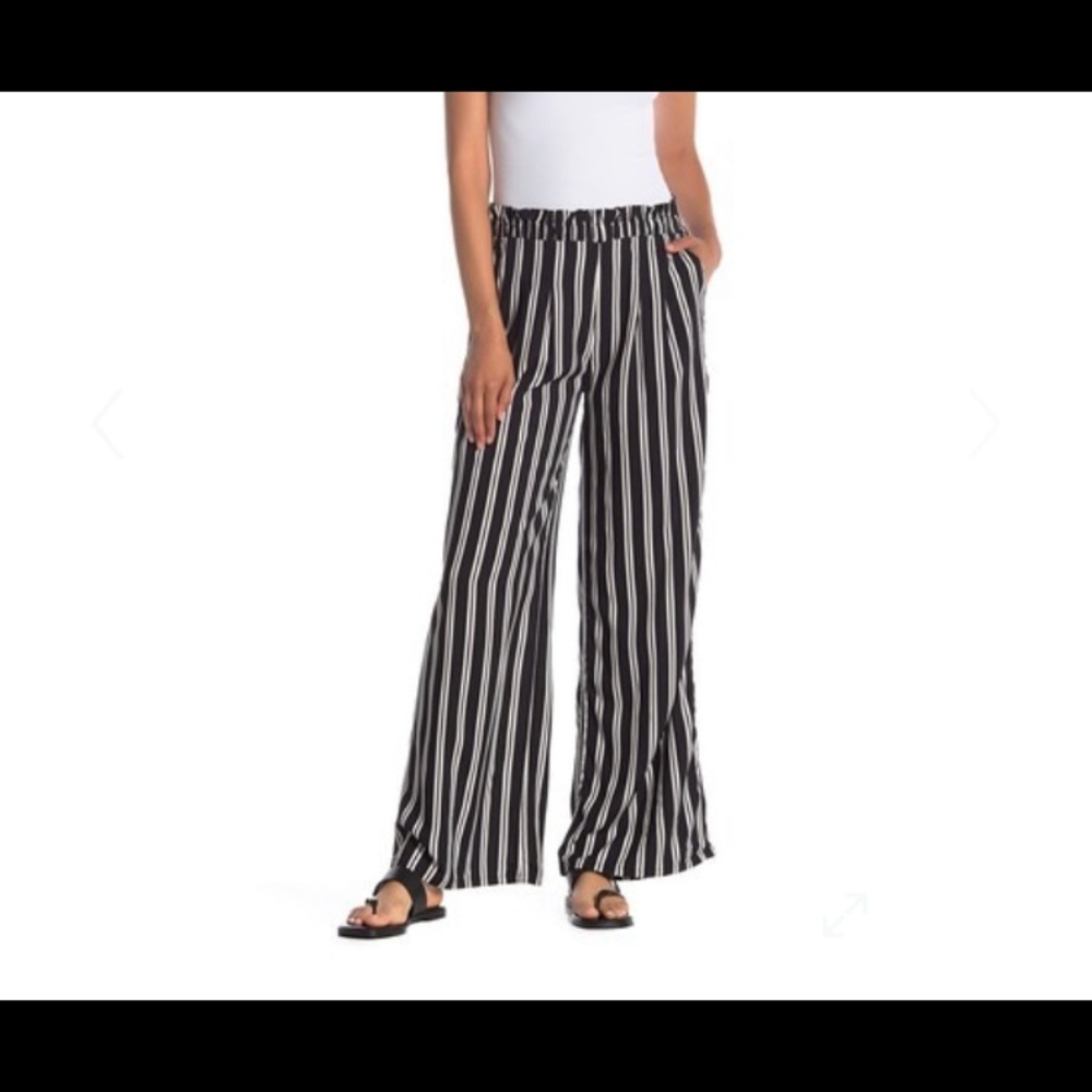NWT Abound Paperbag Waist theater stripe pants XXL - Picture 1 of 5